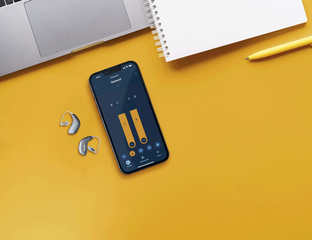 Conectividade HearLink com smartphone
